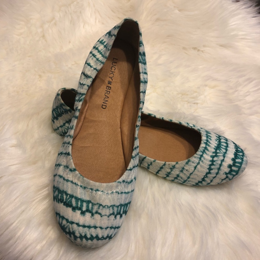 Lucky Brand Sunshine TyeDye Emmie Ballet Flats Women’s Size 7 - Picture 2 of 8